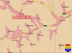 Harta Comuna Bozieni - Neamt