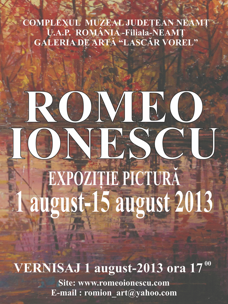 Vernisajul expoziției pictorului Romeo Ionescu