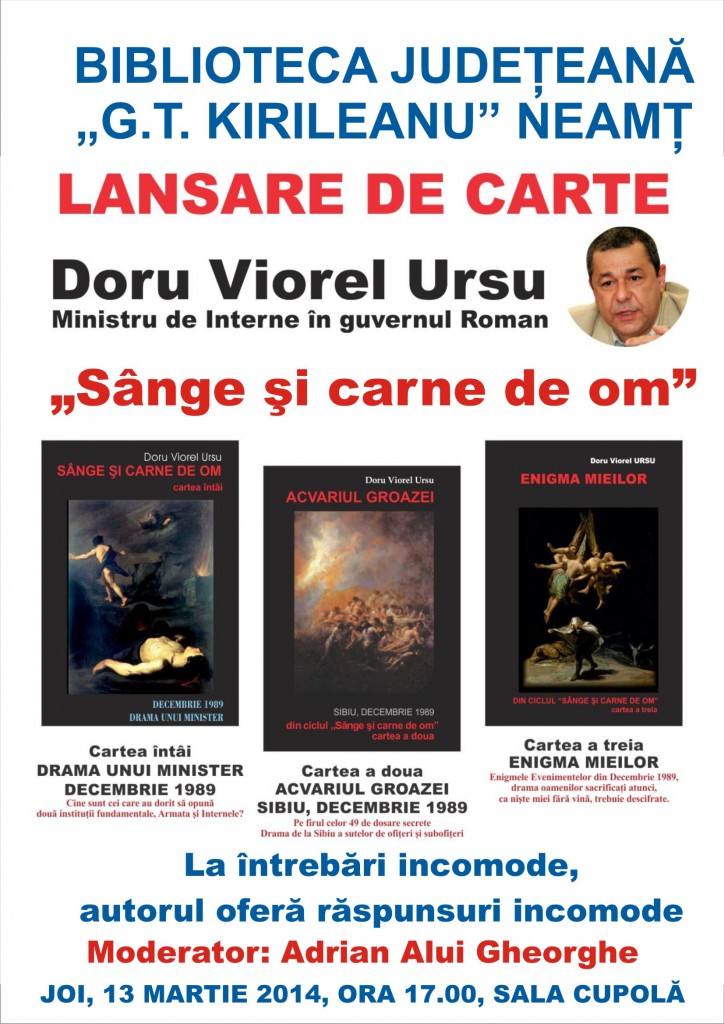 Afis 03_13_2014 Lansare carte Doru Viorel Ursu