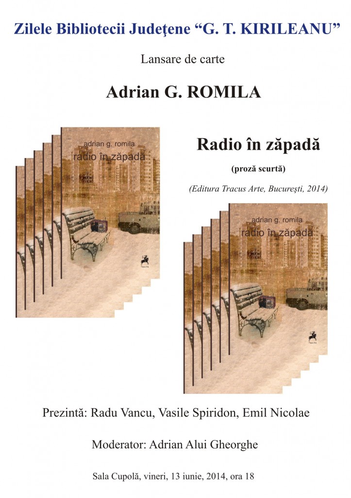 Afis 06_13_2014 Lansare carte Adrian G. Romila