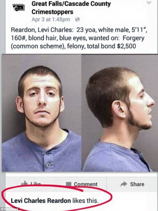 like on facebook gets him arrested