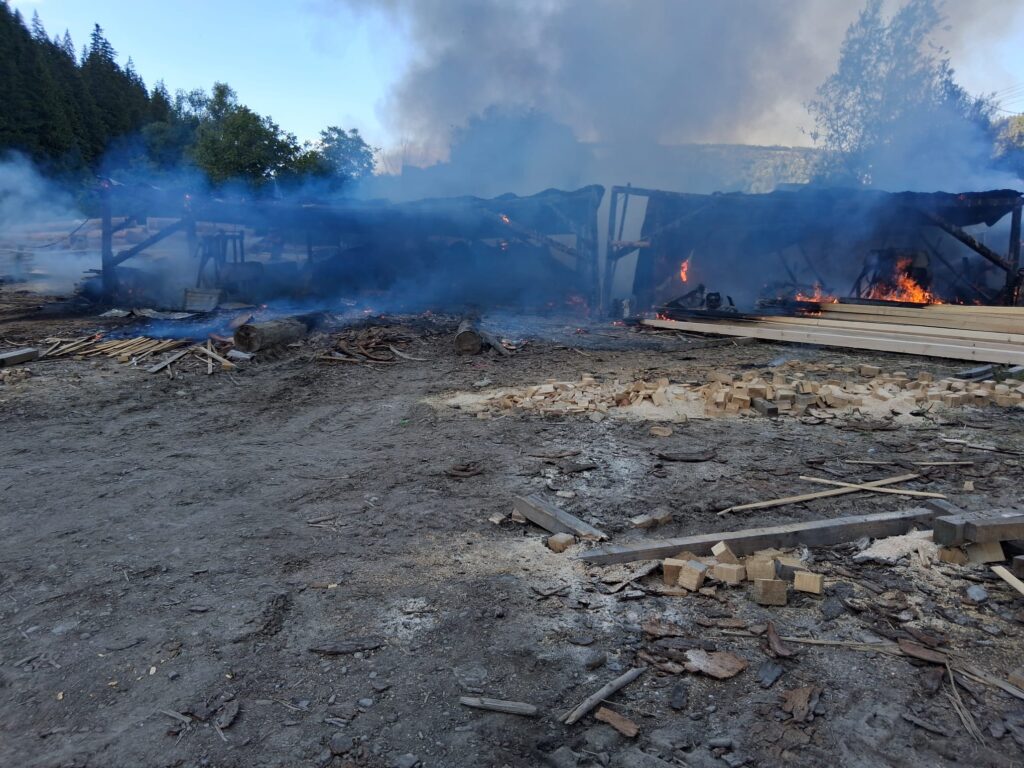 Incendiu gater Neamț