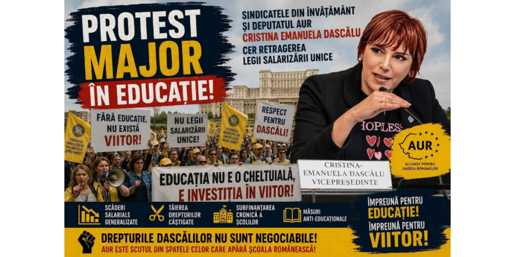 Protest major în educație
