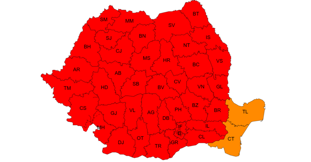 Cod roșu de caniculă