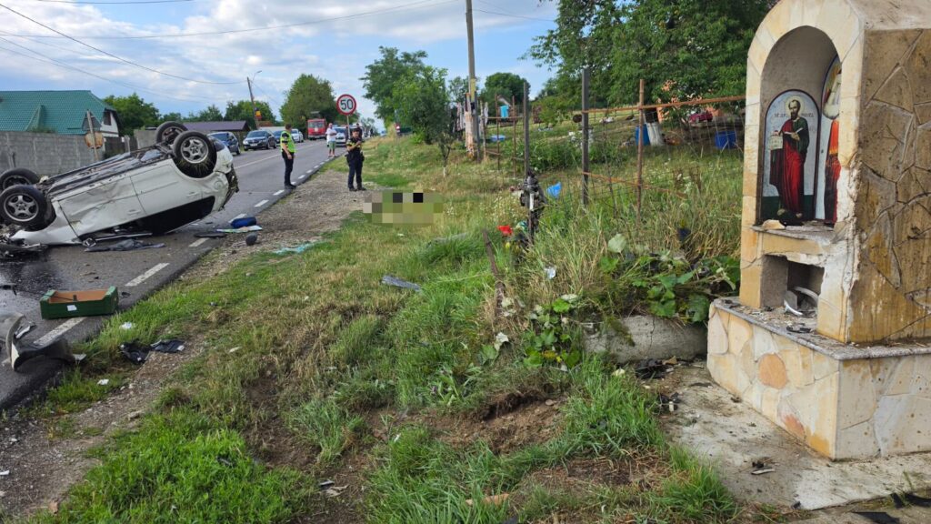 Accident cu victime - trafic blocat