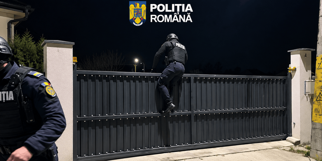 Percheziții ale polițiștilor din Crăcăoani