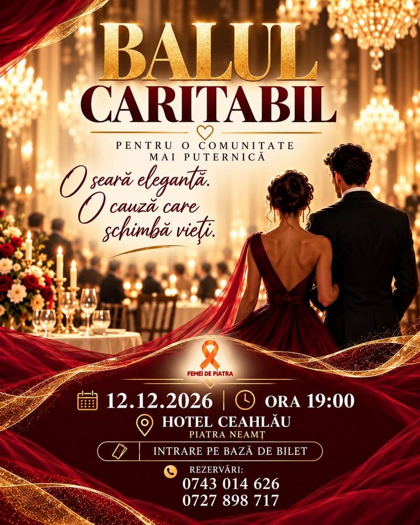 Dincolo de zâmbete, sunt femei care încă trăiesc cu frică. La Piatra-Neamț, un bal caritabil poate însemna șansa lor la o viață nouă