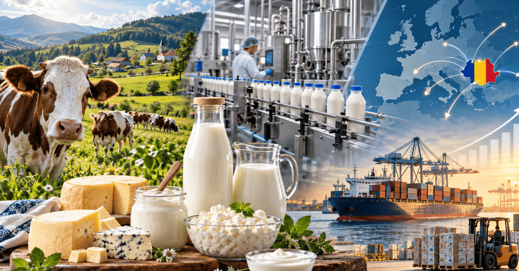 Exporturile românești de lactate și ouă au crescut