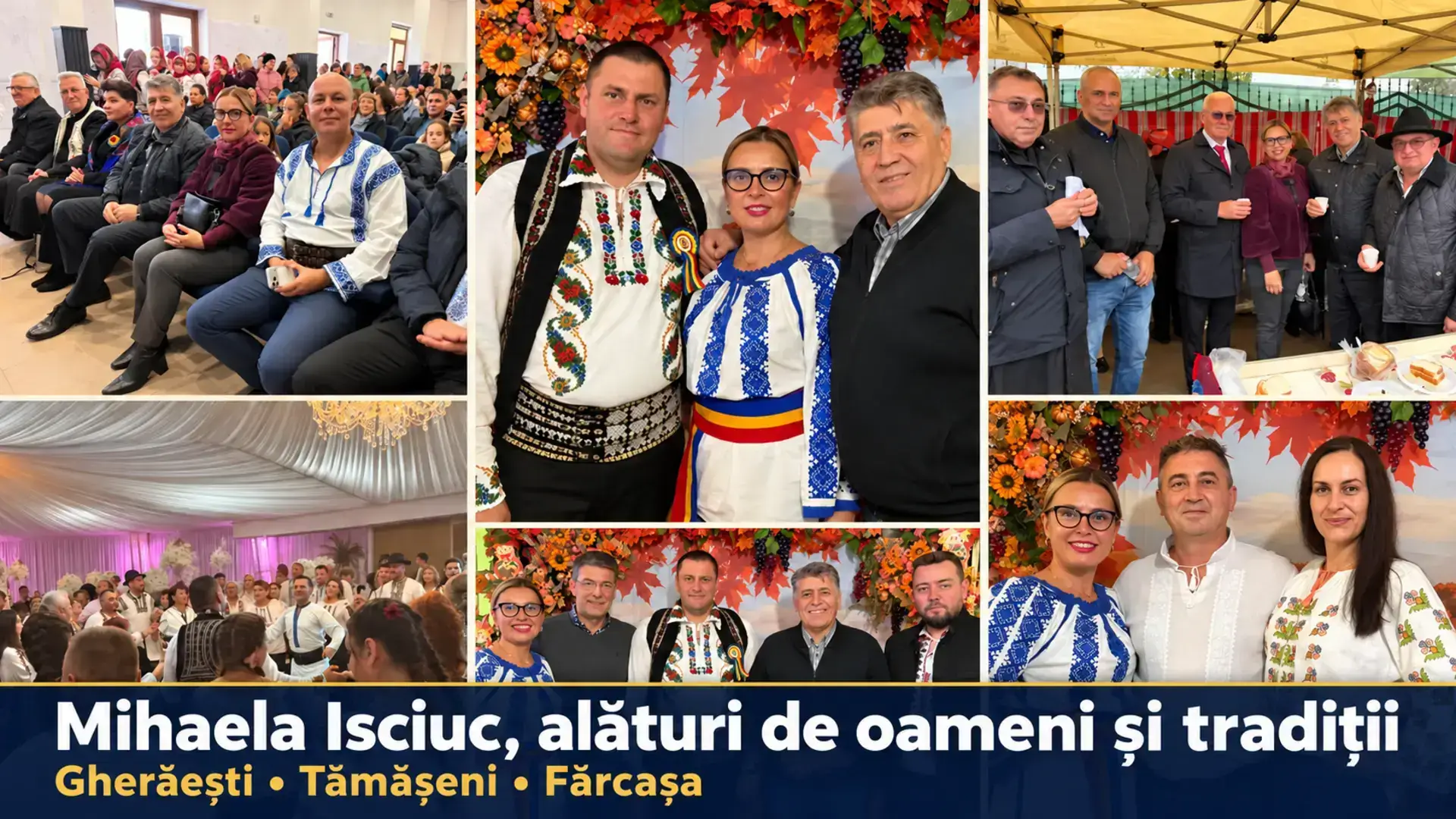 Colaj cu Mihaela Isciuc și Laurențiu Leoreanu la evenimentele din Gherăești, Tămășeni și Fărcașa
