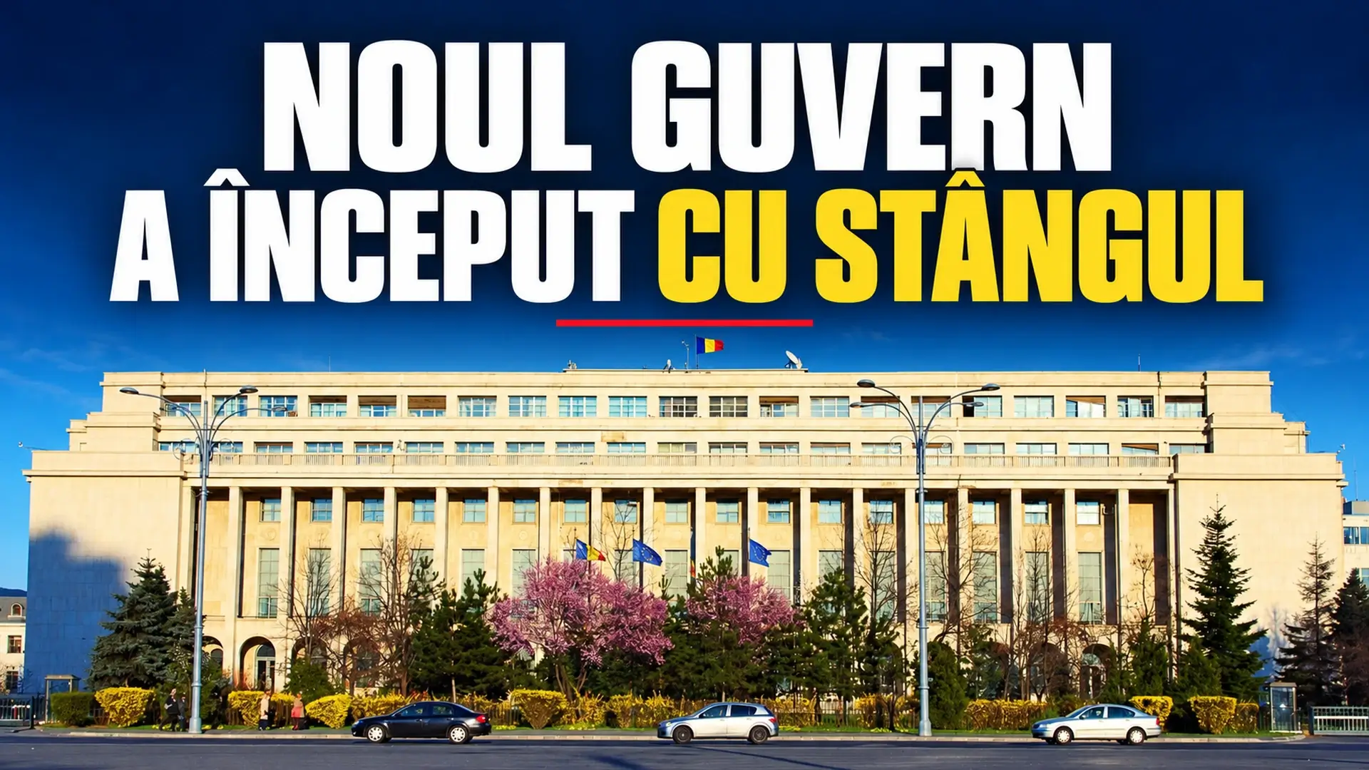 Palatul Victoria, pe coperta editorialului „Noul guvern a început cu stângul”