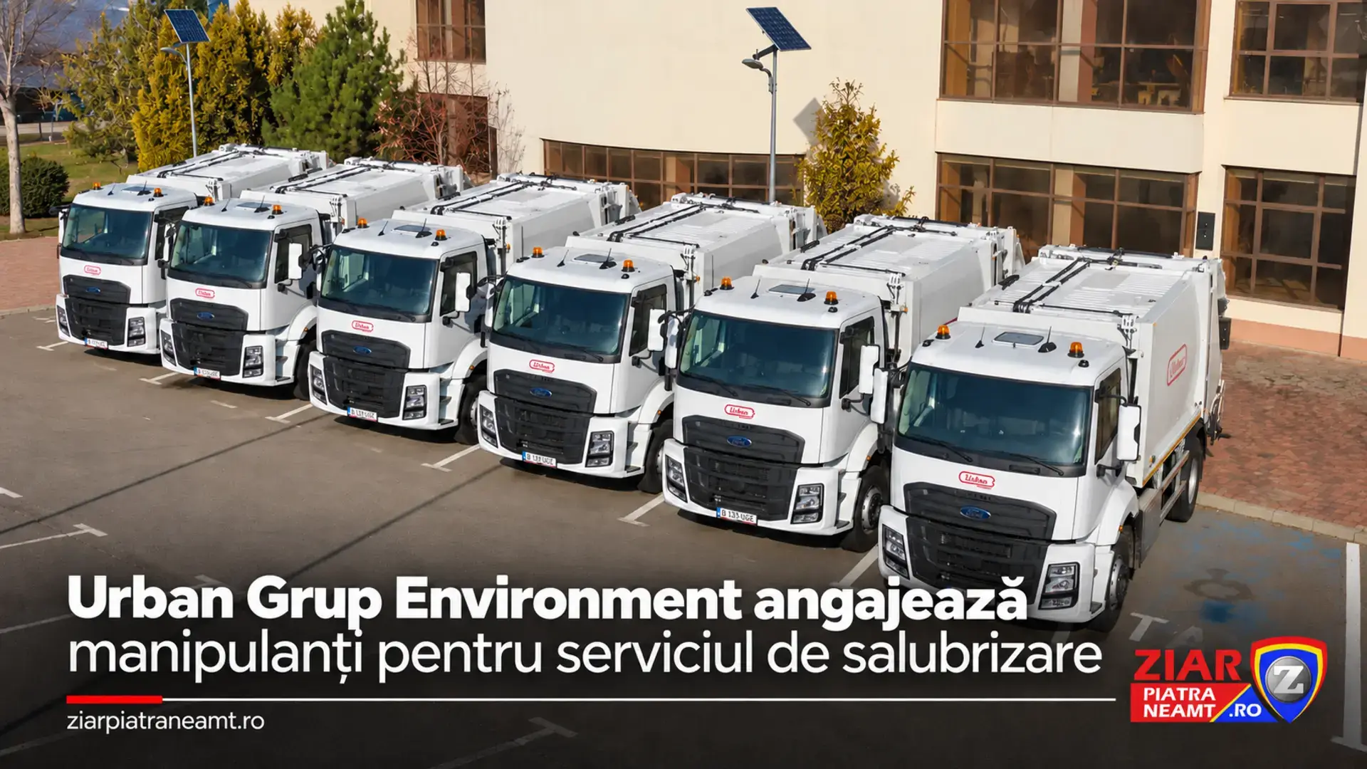 Urban Grup Environment angajează manipulanți pentru serviciul de salubrizare