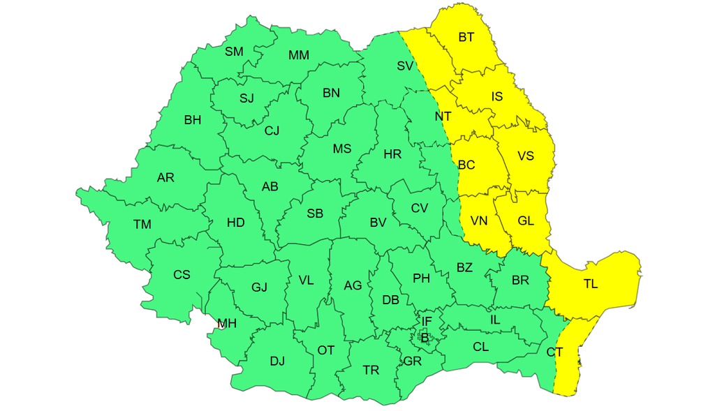 Ploi, vânt si ninsori la munte